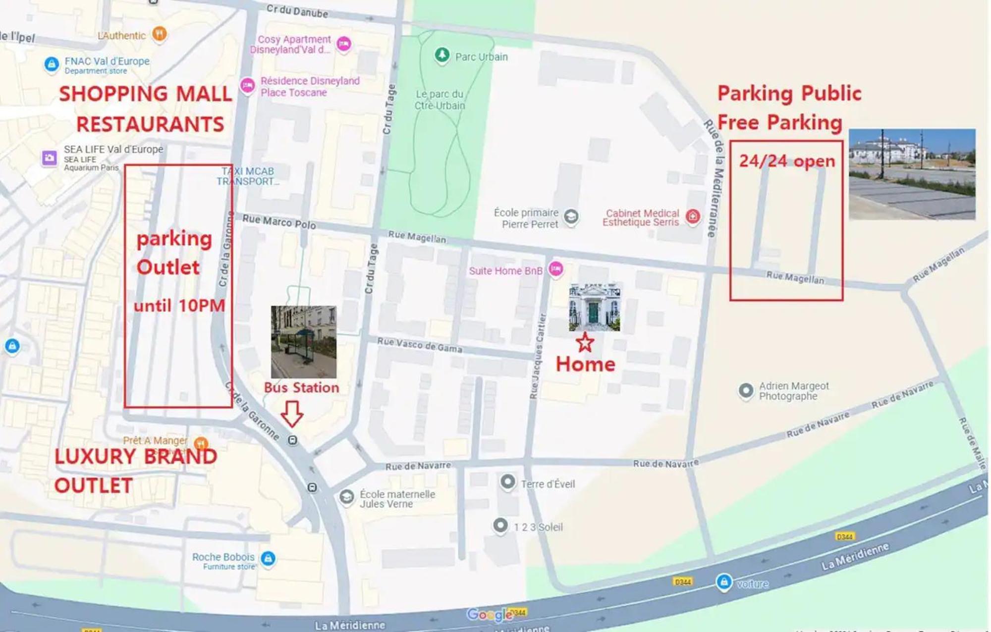 Le Cartier Appt F3, 7Mn Disneyland, Parking,Terrace Serris Luaran gambar